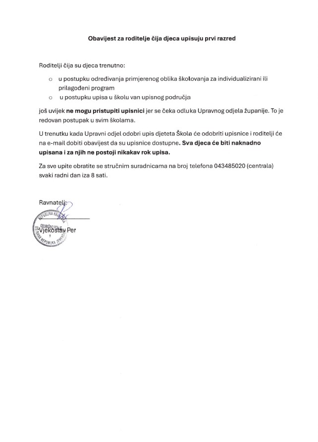 obavijest