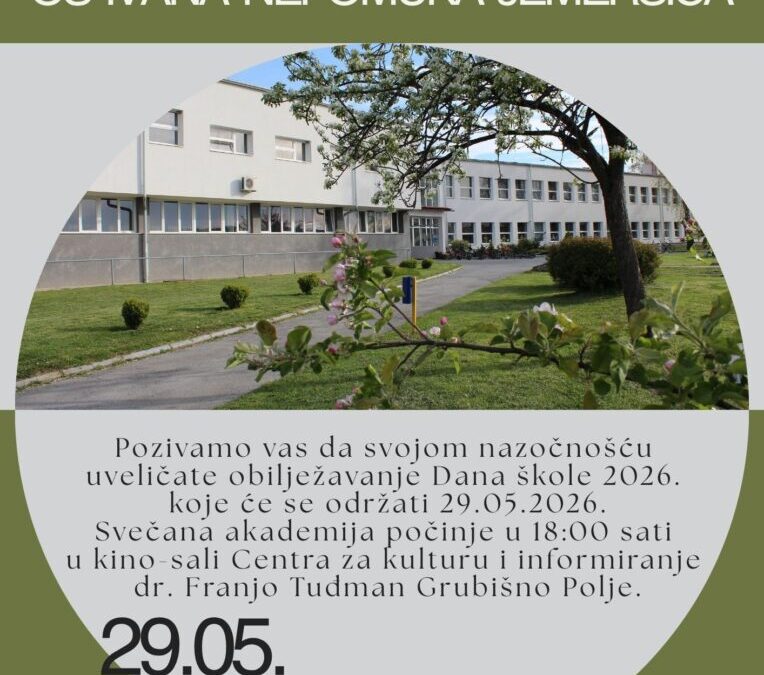 POZIVNICA – DAN ŠKOLE