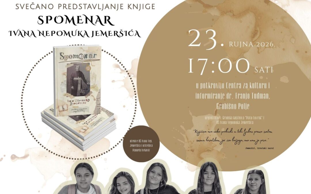 Promocija knjige “Spomenar Ivana Nep. Jemeršića”